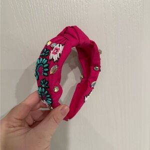 Embellished Pink Headband